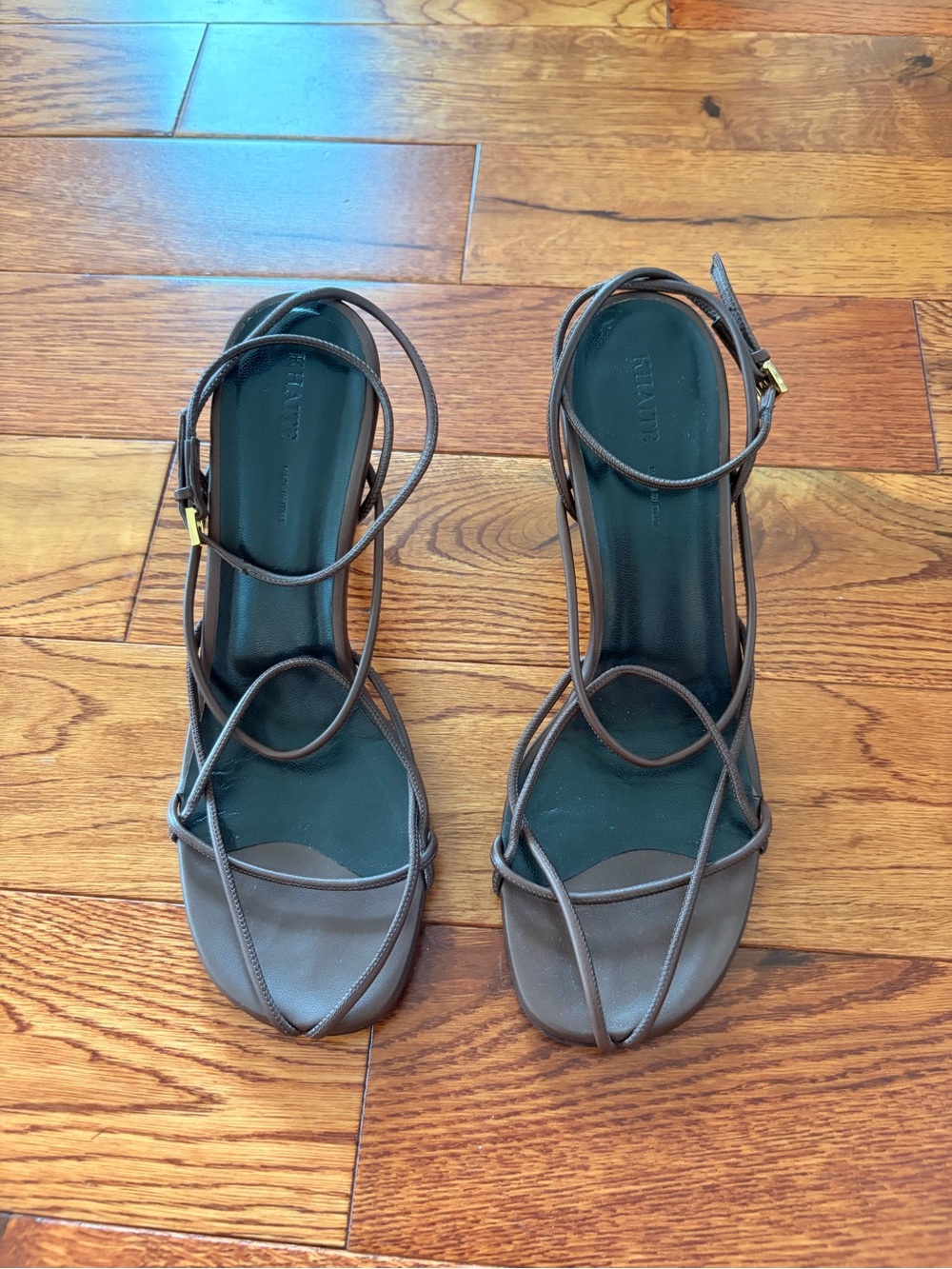 Khaite Strappy Brown Sandals
